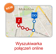 Wyszukiwarka połączeń online MPK Wrocław