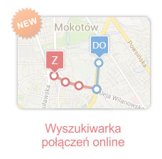 Wyszukiwarka połączeń online MZK Toruń